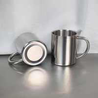 Mug isotherme en acier inoxydable 304 à double paroi épaissi pour étudiants et enfants de maternelle – Design minimaliste isolant thermiquement
