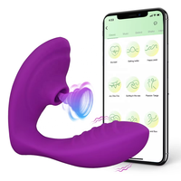 APP Bluetooth Vagina-Saugvibrator 20 Modi Vibrierender Sauger Oralsex Saugstimulator Klitoris-Stimulator Erotisches Sexspielzeug für Frauen