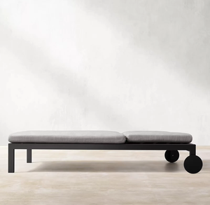 Lit <span class=keywords><strong>double</strong></span> en aluminium imperméable pour villa et piscine, idéal pour bronzer et se détendre – Vente directe usine - Product Image 2