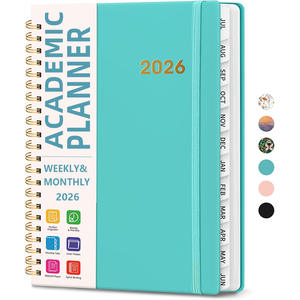 Agenda Personalizzata per <span class=keywords><strong>Insegnanti</strong></span> con 365 Giorni, Pianificatore Settimanale e Mensile, 12 Divisori, Rilegatura a Spirale, Regalo - Product Image 6