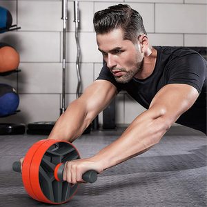 Rueda de ejercicio, rueda de abdominales para ejercicio físico para entrenamiento de fuerza central, rodillo abdominal para gimnasio en casa - Product Image 6
