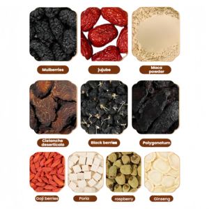 Meilleure Boisson de Santé Chinoise aux Herbes Bio Chaude Ginseng et Goji Dix Trésors pour Nourrir les Reins chez l'Homme - Product Image 3