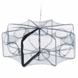 Hot Sale 6-10 Foldable Automatic Shrimp Cage Cast Net Cast Folding Fish Net For Aquarium