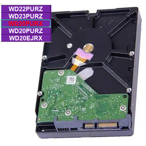 WD20PURX Purple 2TB HDD Pemantauan SATA 6Gb/s Interface 5400 rpm 64MB Cache Keandalan 24/7 Sistem Keamanan NVR DVR CCTV - Product Image 1