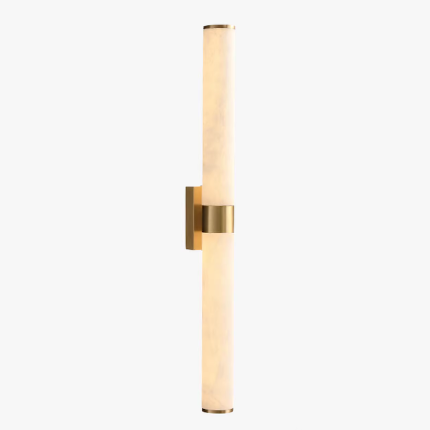 Spanish Alabaster Brass Light Luxury Marble Wall Lamp for Living Room, Bedroom Background Wall Hallway Corridor Lamp Alabaster
