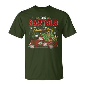 Maglietta natalizia della famiglia Bartolo, abbigliamento coordinato per le vacanze - Product Image 1