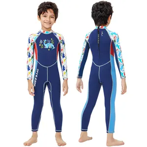 Long Sleeve Kid Swimsuit UV Protection Keep Warm for Scuba Diving Snorkeling Swimming Fishing Wetsuit