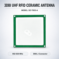 Antenne RFID UHF à polarisation circulaire, gain RFID 3dBi, 902-928 MHz, antenne de lecteur DZ-T003-A