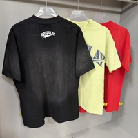 T-shirt d'été oversize en maille de haute qualité, imprimé lettres vintage avec strass, style décontracté et tendance, à manches courtes