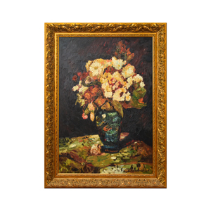 Peinture à l'huile personnalisée peinte à la main motifs de fleurs sur toile belle nature morte conception d'image - Product Image 2