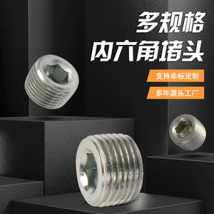 NPT/Z Metric/Imperial ED Rubber Gasket Sealing Plug Carbon Steel <b>Thread</b> <b>Insert</b> for Oil Plug - Product Image 3