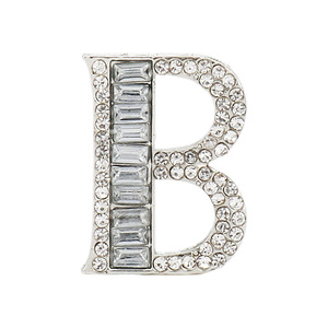 Broche caliente, chapado en <span class=keywords><strong>oro</strong></span> <span class=keywords><strong>de</strong></span> 18 quilates Simple 26 letras inglesas Broche <span class=keywords><strong>de</strong></span> diamantes Alfileres - Product Image 2