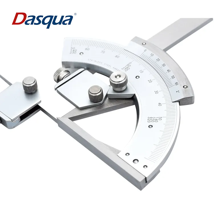 Dasqua אוניברסלי נירוסטה זווית שליט 0-320 מעלות פוע מד זוית Finder