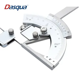 Dasqua Règle d'angle universelle en acier inoxydable 0-320 degrés Biseau Rapporteur Finder