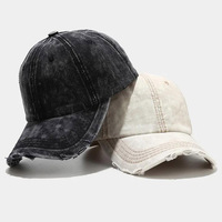 Gorras de béisbol de tamaño ajustable desgastadas lavadas suaves sin construir en blanco personalizadas sombreros de papá