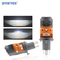 Phare avant de moto Brieyes L20 à LED, ampoule 45W 60W, faisceau haut/bas, mini projecteur, protection IP68, AC/DC 9-80V, universel