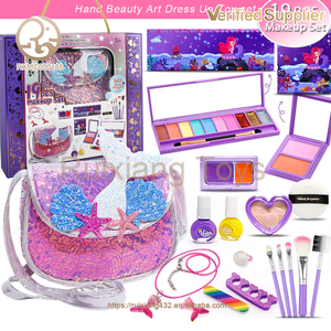 Ensemble de <span class=keywords><strong>maquillage</strong></span> réel pour enfants unisexe, lavable, jeu de simulation, cosmétiques <span class=keywords><strong>licorne</strong></span> avec sac, boîte de couleur emballée, cadeau d'anniversaire, jouet - Product Image 5