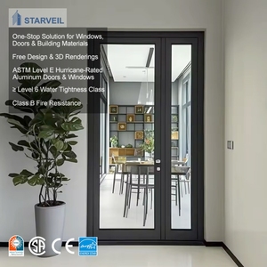 <span class=keywords><strong>Porte</strong></span> <span class=keywords><strong>d</strong></span>'<span class=keywords><strong>entrée</strong></span> en aluminium de luxe, design élégant, pour maison, patio, <span class=keywords><strong>porte</strong></span> à battants en aluminium forgé - Product Image 2