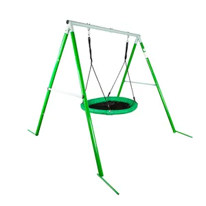 Conjunto de balanço de metal para playground ao ar livre, conjunto de balanço único para crianças, equipamento de playground, venda de fábrica