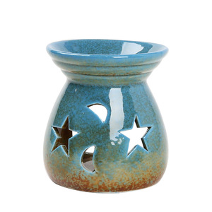 Cera derreter vela queimador colorido lua e as estrelas forma difusor requintado cerâmica vela cera aquecedor - Product Image 5