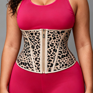 Corsetto Modellante in Latex per Donne - Chiusura con Cerniera e Gancetti, Shaper per Dimagrimento e Controllo Pancia, Rosa - Product Image 5