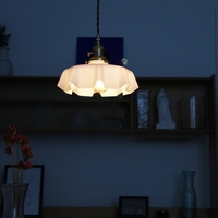 Luminaire suspendu de style rétro français en verre et laiton, petit lustre pour allée, entrée, chambre à coucher, chevet, bar, îlot, restaurant