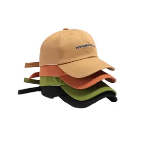 قبعات البيسبول فارغة بشريط طويل مخصص مع شعار مطرز