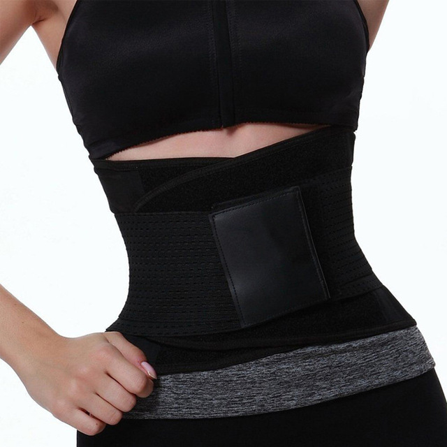 Custom Hot Selling Slimming Belly Control Back Support Neoprene Waist Trainer Belt with Protection for Sports Workout