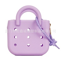 Sac de rangement compact en silicone perforé pour écouteurs, motif chiot ou panda, grande capacité, pour femmes