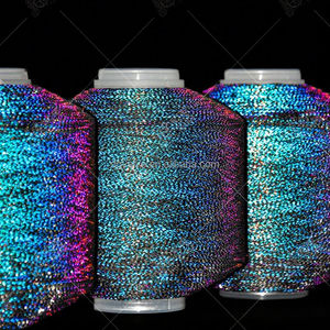 Sang Trọng Màu Tím Cầu Vồng Kim Cương Phản Quang Đan Sợi 100% Polyester Cho Giáng Sinh Evening Dresses Sang Trọng Dệt Sợi Nhuộm - Product Image 1