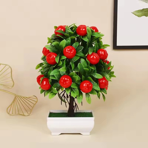 Plante en pot de fleurs artificielles en soie de style nordique pour la rentrée scolaire, décoration de bureau à domicile - Product Image 4