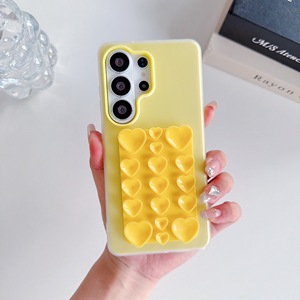 Coque de téléphone 2-en-1 mignonne en forme de cœur avec ventouse pour Samsung Galaxy S23 S24 S25 S26 Ultra Fe Plus, antidérapante, cadeau pour fille - Product Image 5