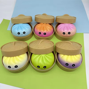 ของเล่นบีบจำลองซาลาเปาสุดน่ารัก ของเล่นบีบคลายเครียดแบบค่อยๆคืนตัว ของเล่นบีบปลายนิ้วสำหรับผู้ใหญ่ - Product Image 4