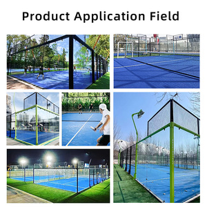 Pista de Pádel Panorámica Moderna con Estructura de Vidrio para Centros Comerciales Urbanos y Terrazas de Ocio - Product Image 4