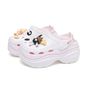 Sandalias Perforadas Huari EVA para Mujer, Plataforma con Diseño de Dibujos Animados, Aumentan la Altura, Verano 2025, Sensación de Caminar sobre Nubes - Product Image 5