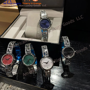 Montre-bracelet à quartz pour femme de haute qualité, élégante, étanche, en acier inoxydable, boîtier carré avec affichage lumineux de la date, idéale pour les affaires - Product Image 1