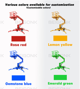 Beigonk Cherry picker Spider Lift người đàn ông Boom Lift trên không làm việc nền tảng Trailer gắn khớp nối Telescopic towable Boom Lift - Product Image 3