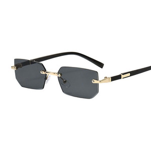 Rimless Sunglasses Metal Shape for Women Men Trendy Party Candy Color <b>Shades</b> <b>Sun</b> Glasses - Product Image 5