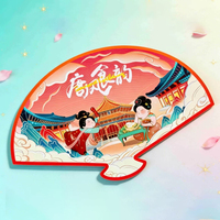 Éventail publicitaire personnalisé avec impression de motifs, cadeau promotionnel, accessoire photo pour la présentation des aliments, décoration de table, éventail intégré en PVC