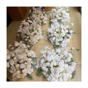 Precio de fábrica Flores Rojas Bola Beso Bola Real Touch Rosa Flores Centro de mesa para la decoración de la boda - Product Image 4