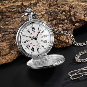 <span class=keywords><strong>Montre</strong></span> de <span class=keywords><strong>poche</strong></span> à diamant rouge vintage universelle pour hommes et femmes à clapet <span class=keywords><strong>Montre</strong></span> de <span class=keywords><strong>poche</strong></span> à quartz - Product Image 2