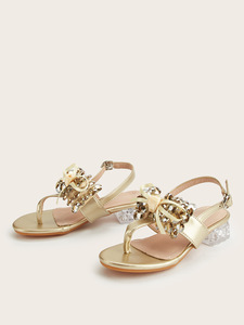 Sandali Primaverili 2026 per Bambine <span class=keywords><strong>con</strong></span> Fiore di Cristallo e Fiocco, <span class=keywords><strong>Tacco</strong></span> Basso e Comodo in Pelle PU, <span class=keywords><strong>Scarpe</strong></span> Eleganti per Bambine Piccole - Product Image 6