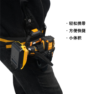 TOOL STACK Portable Heavy Duty Leather Pouch Technician and Electrician Attachment Drill <b>Holster</b> <b>Belt</b> Waist Tool Bag - Product Image 3