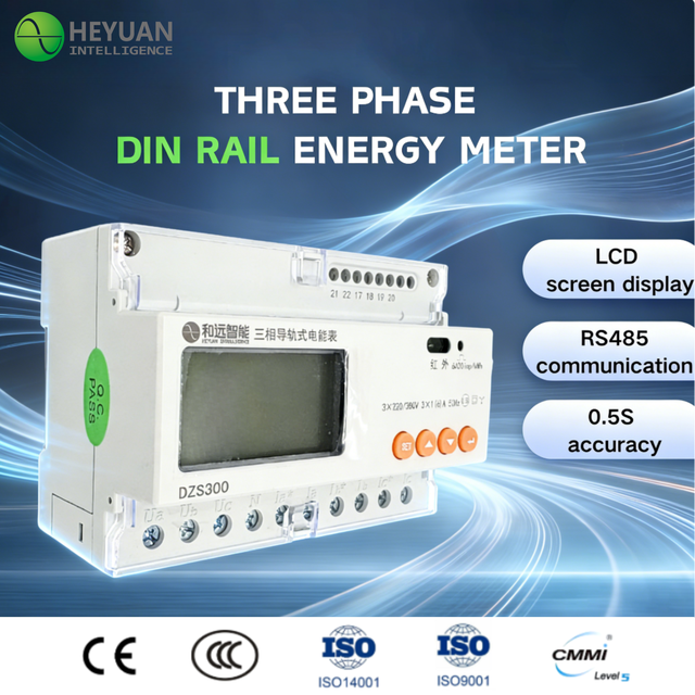 Three Phase AC Multi Function Data Logger Smart Wall-Mounted KWh Energy Meter with Modbus RTU/DL645 Communication and RS485
