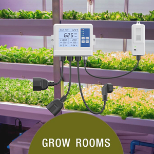 Controlador de <span class=keywords><strong>CO2</strong></span> con control remoto de aplicación, controlador de dióxido de carbono WiFi con regulador de <span class=keywords><strong>CO2</strong></span> y ventilador para sala de cultivo, tienda de cultivo, invernadero - Product Image 4