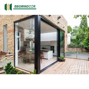 Minetal Simple Design Double Glazed Tempered Insulated Glass Balcony Sliding Door