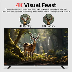 Téléviseur intelligent 65 <span class=keywords><strong>pouces</strong></span> 4K LCD/LED avec commande vocale, écran plat ultra-fin sans cadre, téléviseur pour salle de bain, <span class=keywords><strong>TV</strong></span> gratuite et en direct - Product Image 3