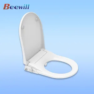 Kualitas tinggi otomatis bersih higienis uf bentuk d tutup toilet pintar panas toilet duduk bidet