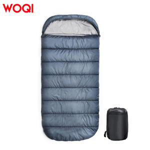 Sac de couchage Woqi Mummy bleu marine 1,3 kg léger en nylon imperméable pour le camping, la randonnée et les activités de plein air - Product Image 1