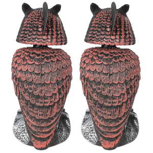 Kuşları korkutmak için sahte baykuş Decoys, dönen kafa heykelleri, doğa düşman korkuluk plastik heykeller, haşere kovucu - Product Image 6